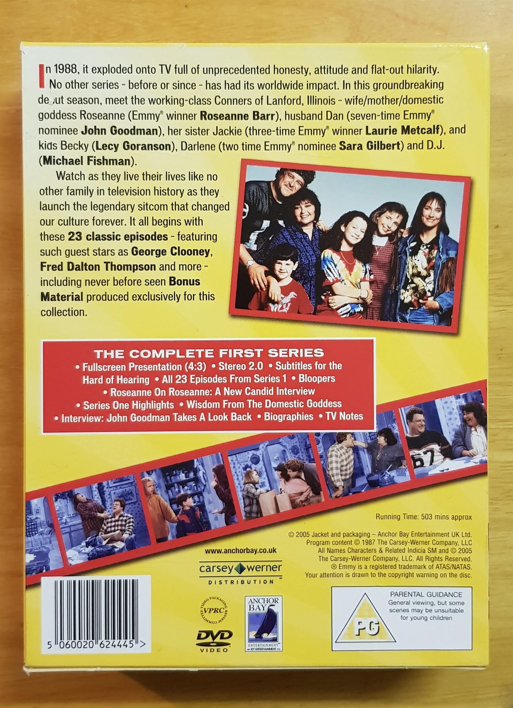 Roseanne Series 1 Dvd 2005 5 Disc Set Ebay